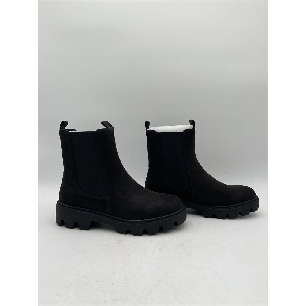 Chelsea Boot Style! Wmns Ivette W/Stretch Panels and Chunky Sole, Black 9
